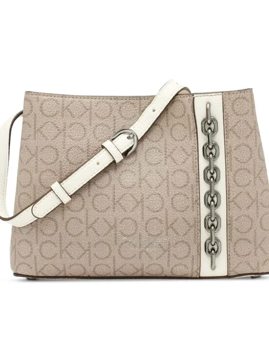 Calvin Klein Signature Triple Compartment Crossbody NWT - Picture 1 of 6